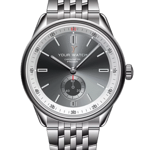 Luxury Silver Chronometer Watch – Stainless Steel Bracelet