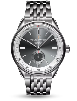 Luxury Silver Chronometer Watch – Stainless Steel Bracelet